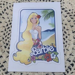 Hawaiian Barbie Sticker